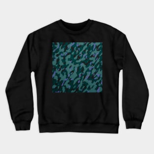 Camouflage - teal Crewneck Sweatshirt